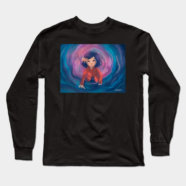 coraline Long Sleeve T-Shirt by ariadnadraws